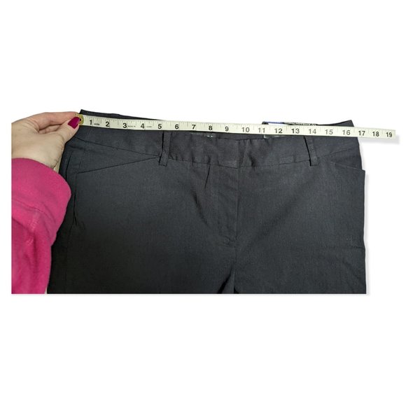 NWT George Millennium Black Straight Leg Pant Average Length Size 12 - Picture 6 of 15